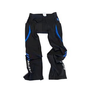 Baleaf men’s cycling pants size L padded side and back pockets black and blue